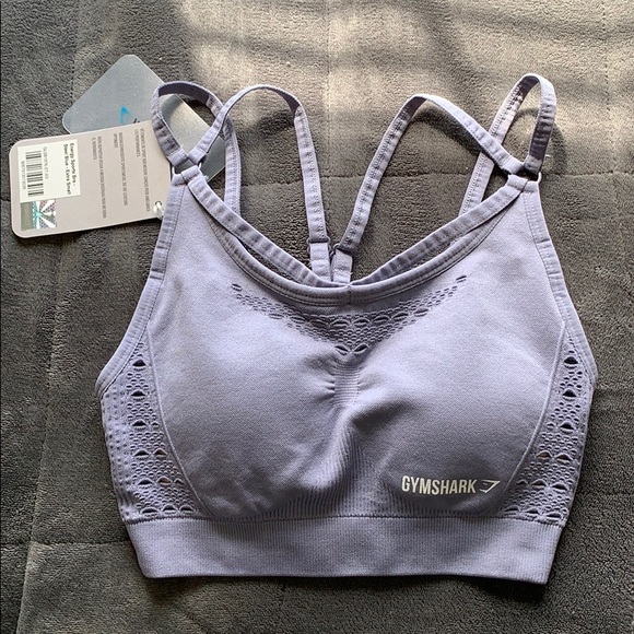 Steel blue gymshark energy seamless sports bra - Picture 1 of 2